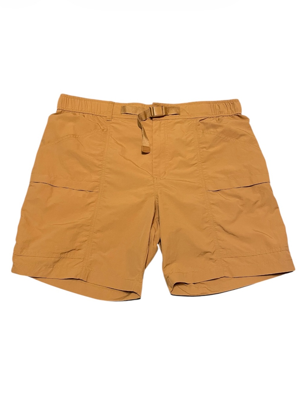 Men's Eddie Bauer Ripstop Nylon Cargo Hiking Shorts w/ Belt Size Large Outdoor